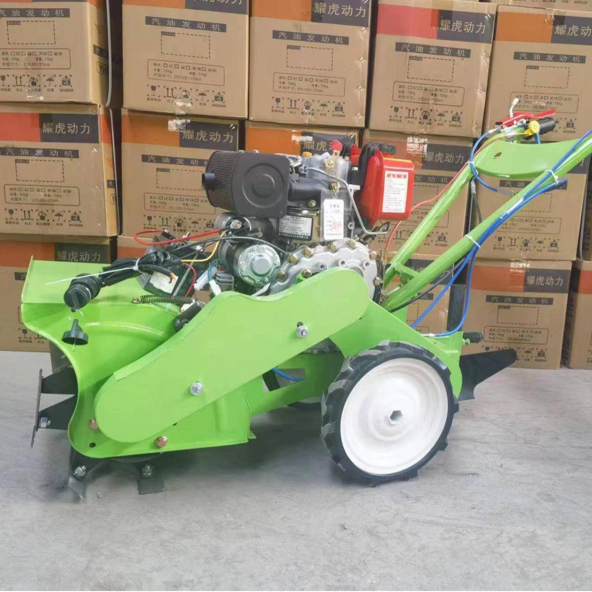 河南外贸汽油割草机手推车式修剪机大功自走打草机开荒除草机器