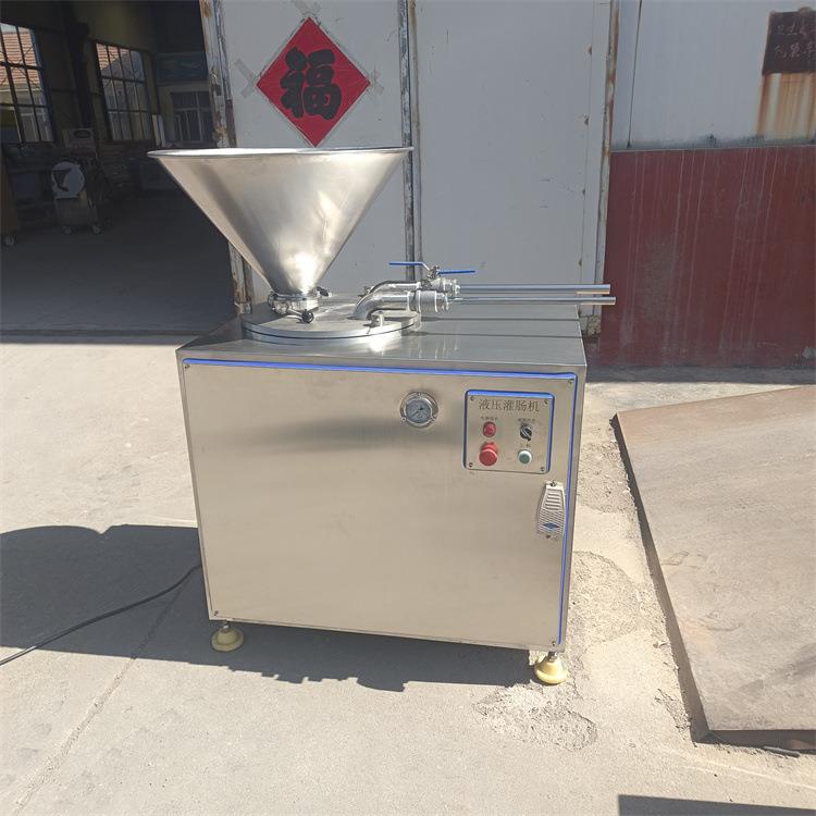 全自动五花肠加工设备 红肠双管液压灌肠机 广式腊肠灌肠机器