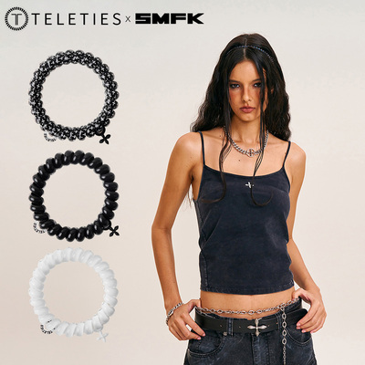美国进口TELETIES X SMFK联名电话线发圈泰莉TT圈女发饰无痕发绳