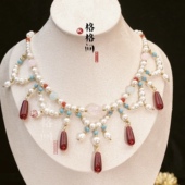 格格间古风项链软璎珞坦领配饰汉服百搭仙气流苏中国风搭配马面裙