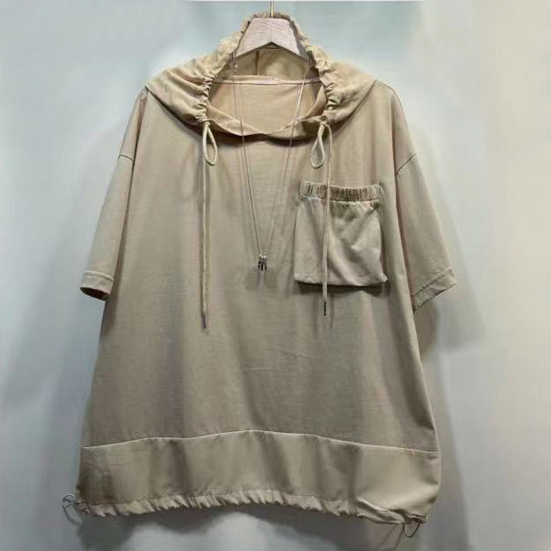 2025新款时尚韩版不规则假两件宽松显瘦套头圆领卫衣港风女装Tt恤