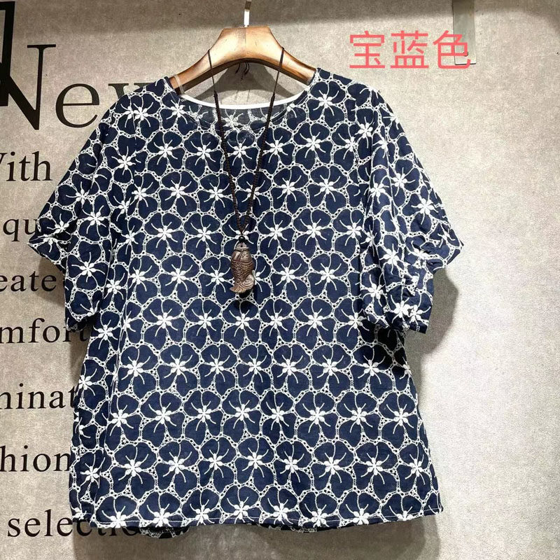 钩花镂空女装夏季新款蕾丝衫上衣