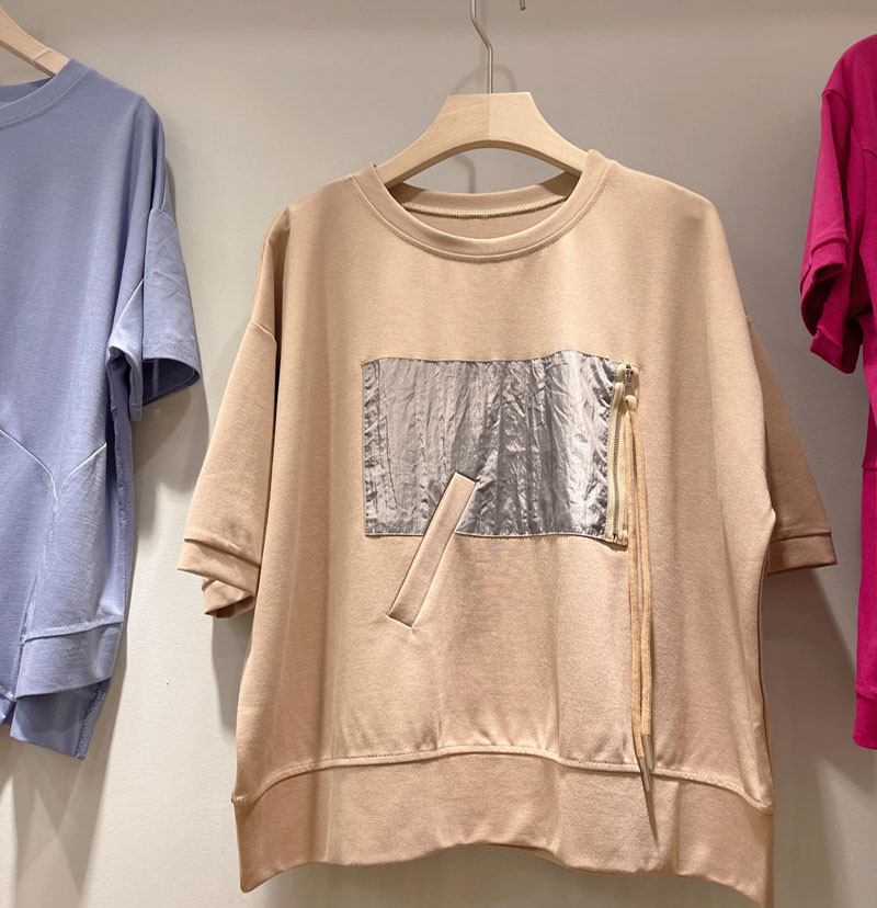宽松显瘦遮肚半袖上衣女t