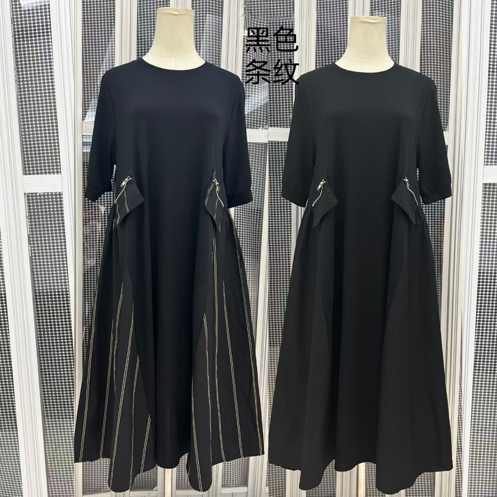 时尚韩版宽松显瘦中长款连衣裙