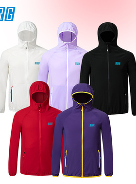 URG弹力棉感跑步风衣男女户外跑步运动跑马拉松防风保暖连帽上衣