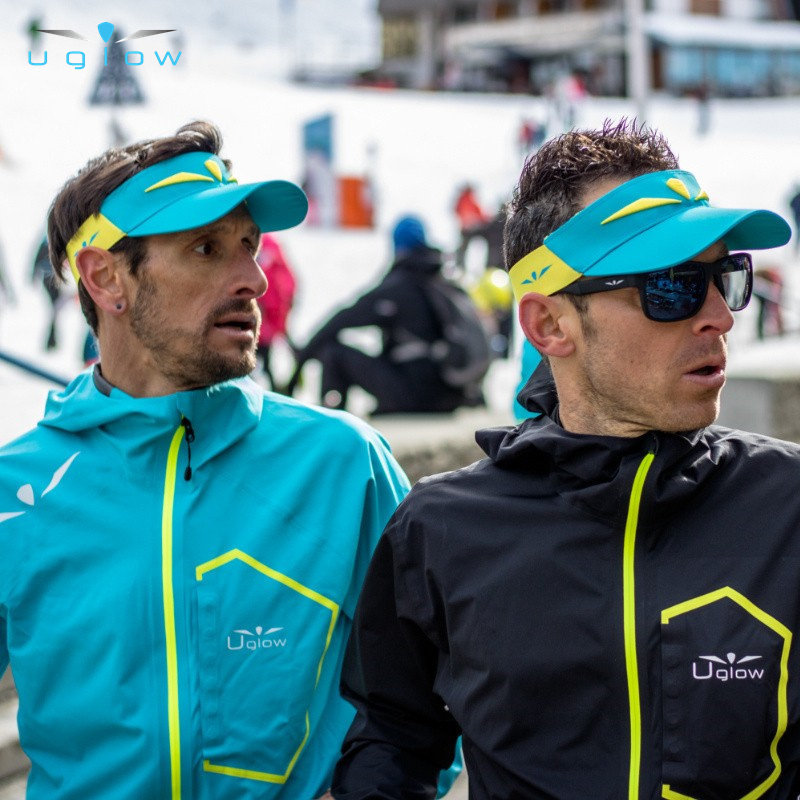 uglow超轻空顶帽男女大檐跑步