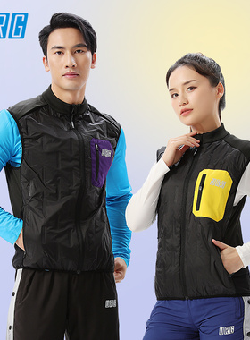 URG防风保暖越野马甲男女同款跑步运动跑马拉松比赛立领透气时尚