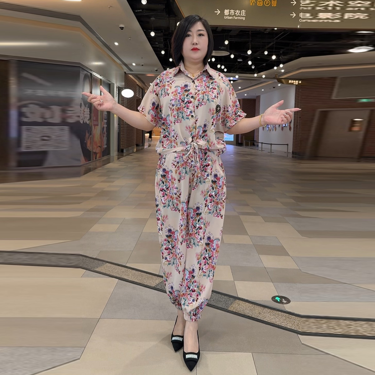 2025夏季新款时尚印花套装