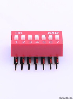 DA-07RP   红色7PIN-2.54mm立式直插侧拨拨码开关 价格以咨询为准