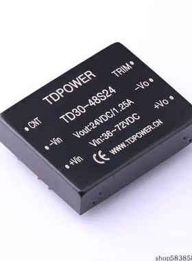TD30-48S24   Vin=36V~72V Vout=24V 1.25A  价格以咨询为准