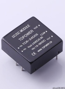 TD6-24D05  Vin=18V~36V Vout=±5.05V 600mA 可正负配置