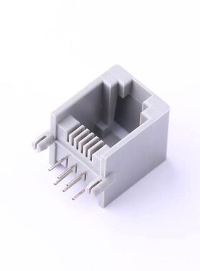 R-RJ11R04P-A802 RJ11 电话插座 4P4C--灰色 全金价格以咨询为准