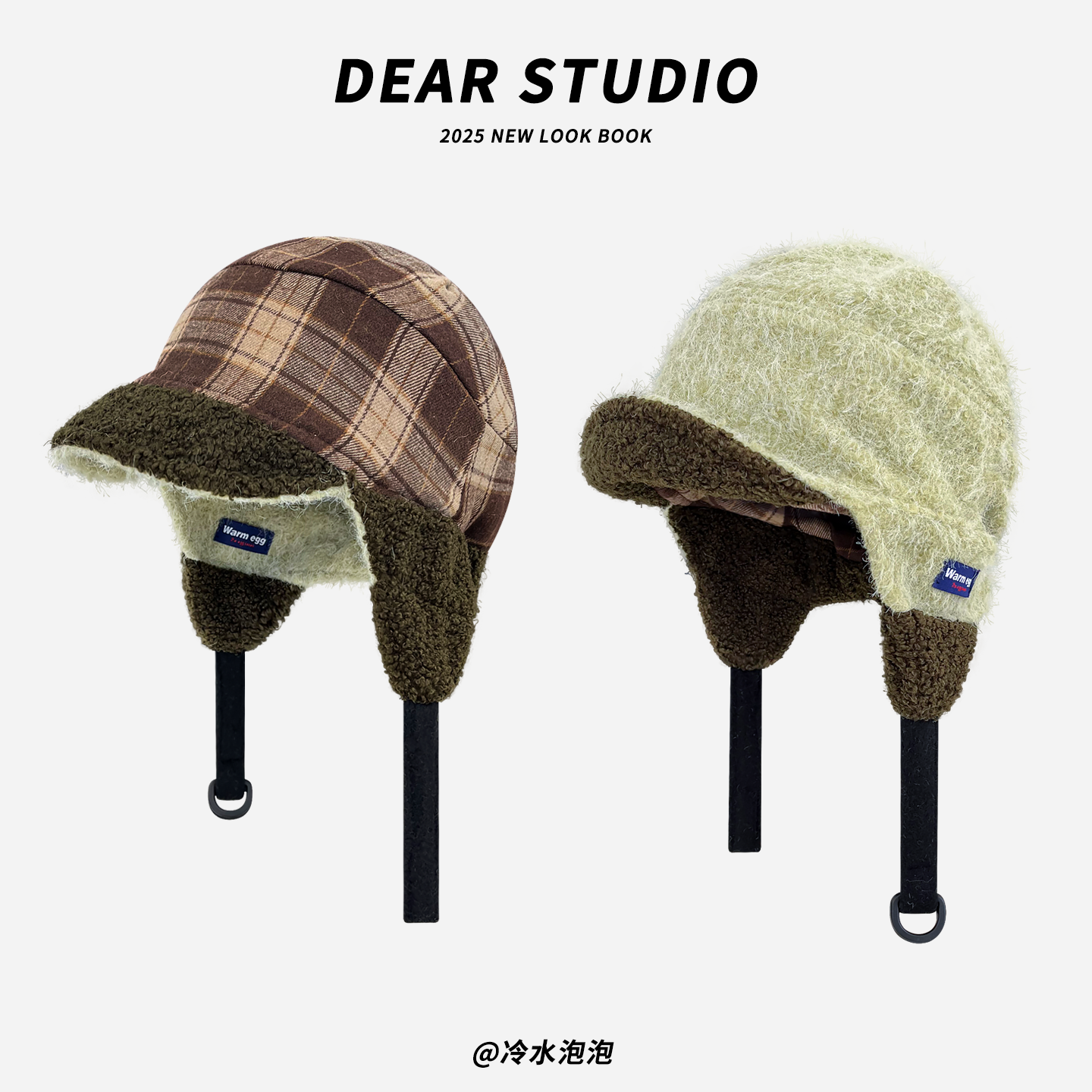 秋冬新款浅绿色羊羔绒飞行帽子女冬季双面戴格纹护耳帽保暖雷锋帽,服饰配件/皮带/帽子/围巾,帽子,淘宝优惠券,粉丝福利购,淘宝优惠卷