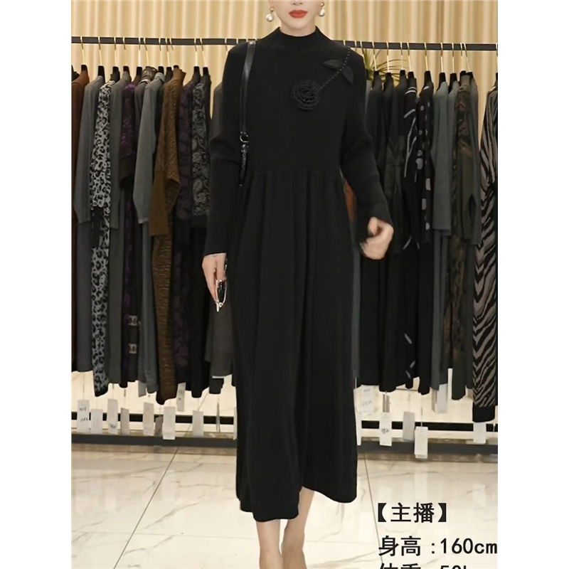 玥玥羊长袖新款宽松妈妈连帽洋气显瘦连衣裙春秋气质中长款裙子,女装/女士精品,连衣裙,淘宝优惠券,粉丝福利购,淘宝优惠卷