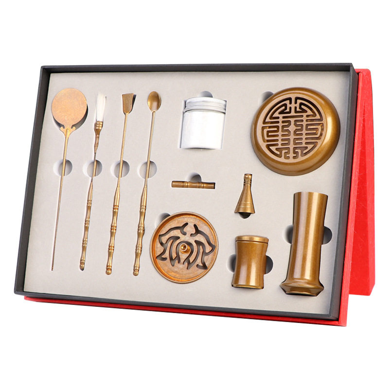 To fake something antique Incense Pure copper suit introduction appliance Sandalwood furnace natural Incense powder Hong Zhuan tool Gift boxin the Home accessories , Vaporizer  category - from Buy2taobao.com to provide professional Taobao agent buy service