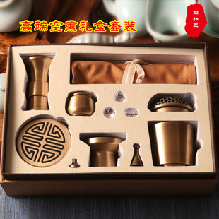 纯铜香炉香道打香篆工具套装空熏杯檀香香粉香篆炉隔火沉香熏香炉