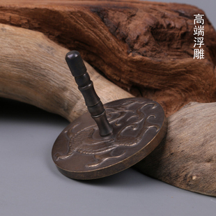 纯铜浮雕麒麟灰压高端香道套装用具用品香灰整平器打拓香模香灰押