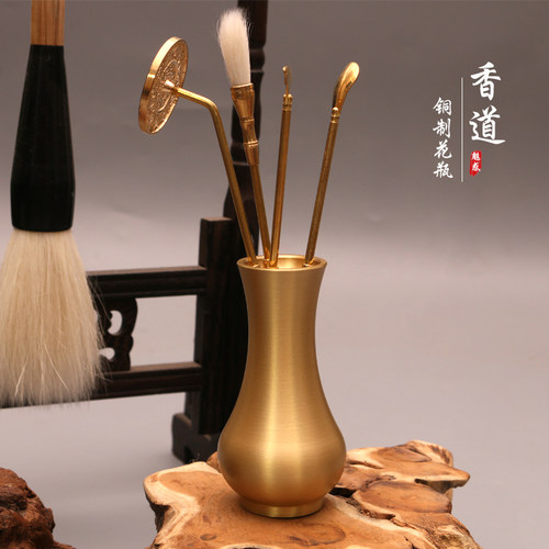 纯铜小香七件套工具花瓶