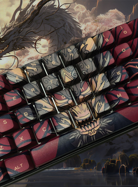 奥尔龙PBT热升华机械键盘键帽适配wooting60he/美加狮mad60/Ace60