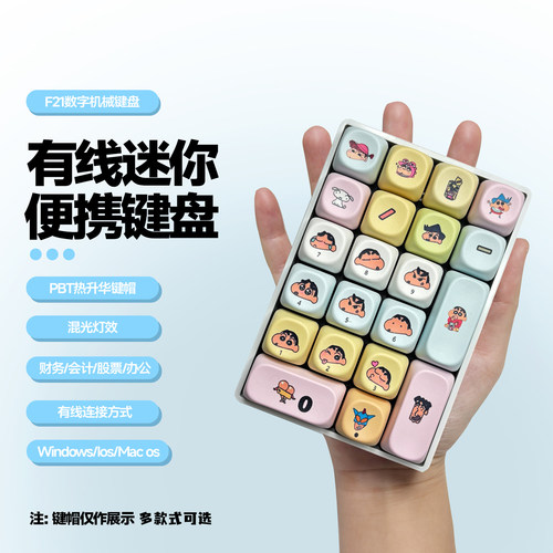 复客狮F21有线数字小键盘