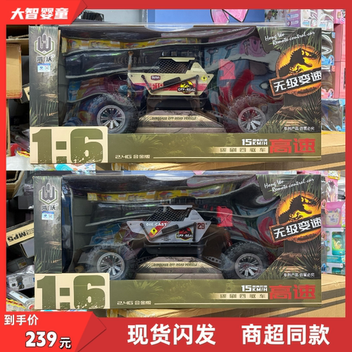 鸿沃正版MK6654合金1：6高速遥控攀爬车油门控速探射雾灯儿童玩具