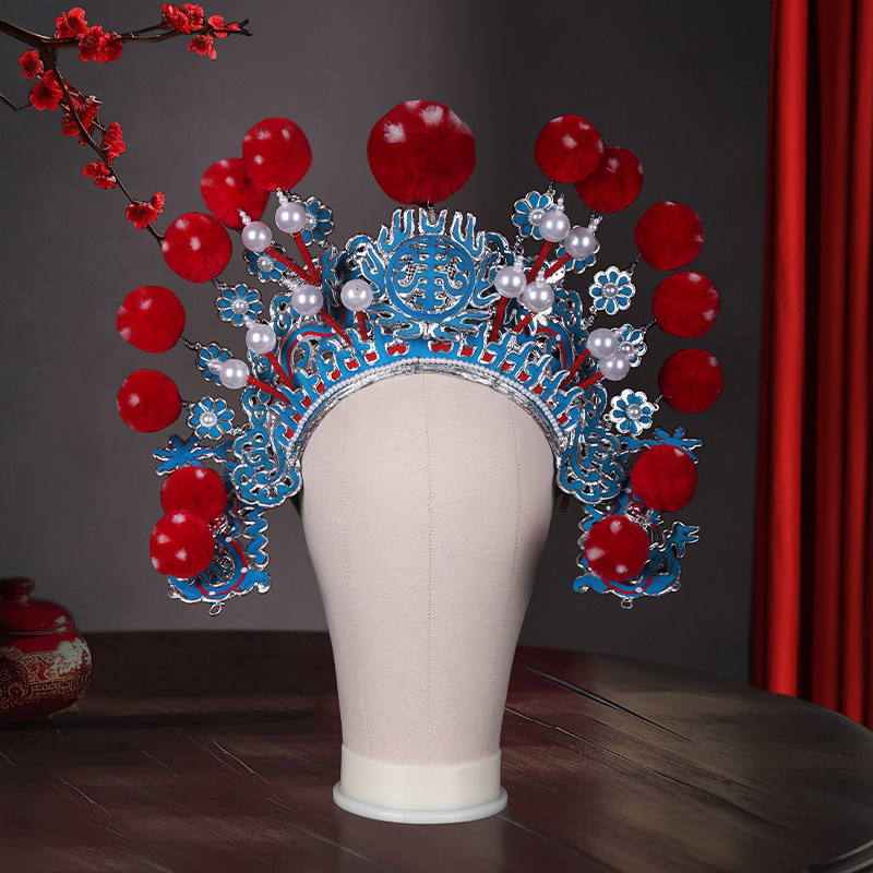 大列子戏曲武生帽武将盔头