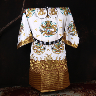 戏曲全金团龙蟒袍京剧舞台演出男蟒皇帝龙袍包公关公花脸状元戏服