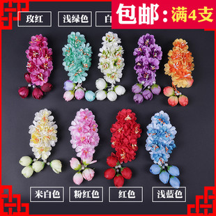 戏剧戏曲包头用品 青衣花旦角小姐鬓花头饰小花头花 小旦边花绢花