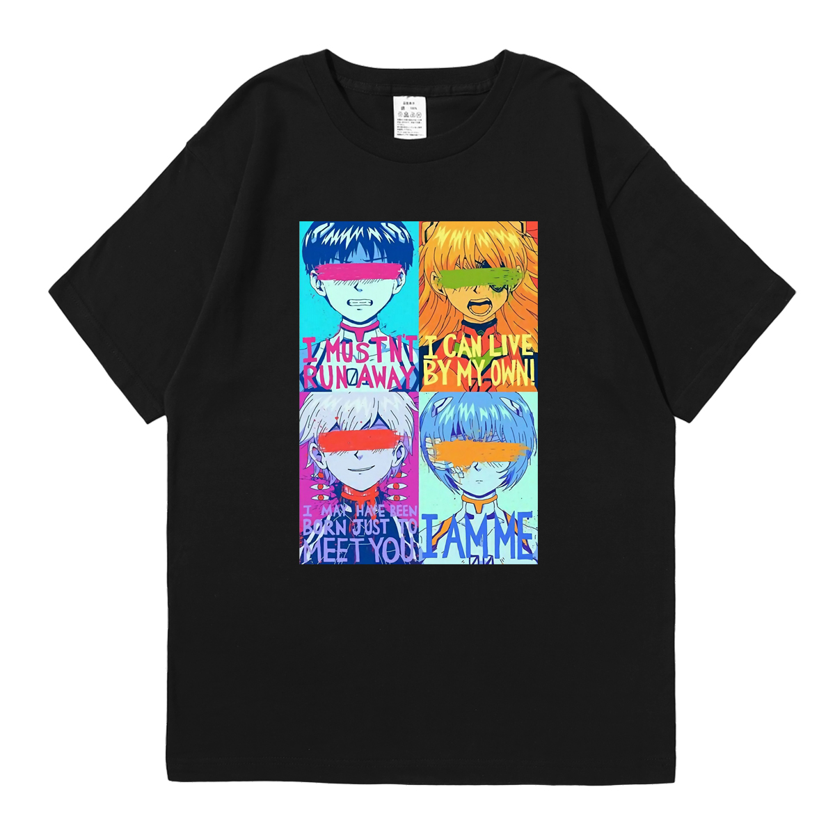 EVA碇真嗣明日香凌波丽短袖T恤