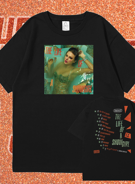 霉霉新专辑THE LIFE OF A SHOWGIRL 泰勒TS12周边短袖T恤纯棉衣服