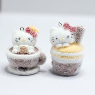 2025爆款新款潮玩植绒卡通动漫小公仔手机挂绳包包挂件记号小猫咪