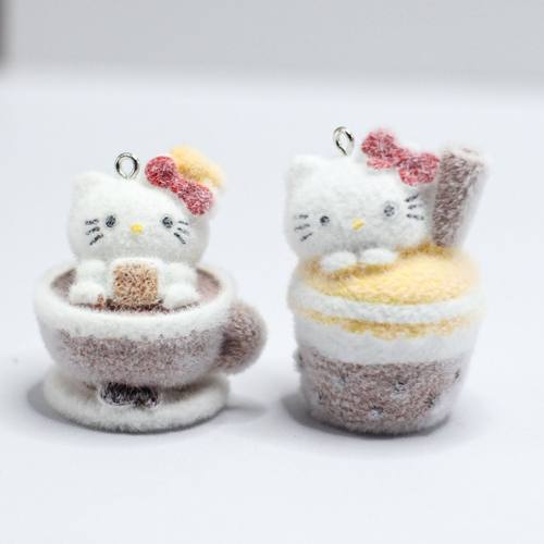 潮玩植绒卡通小公仔猫咪手机挂绳