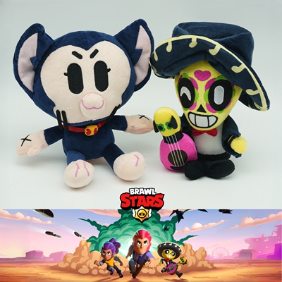Brawl Stars荒野乱斗毛绒玩具游戏周边可爱Poco玩偶Kit公仔礼物