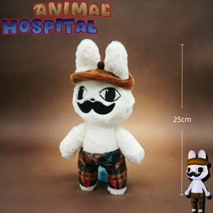 跨境Animal Hospital动物医院游戏玩偶Barney毛绒玩具巴尼公仔