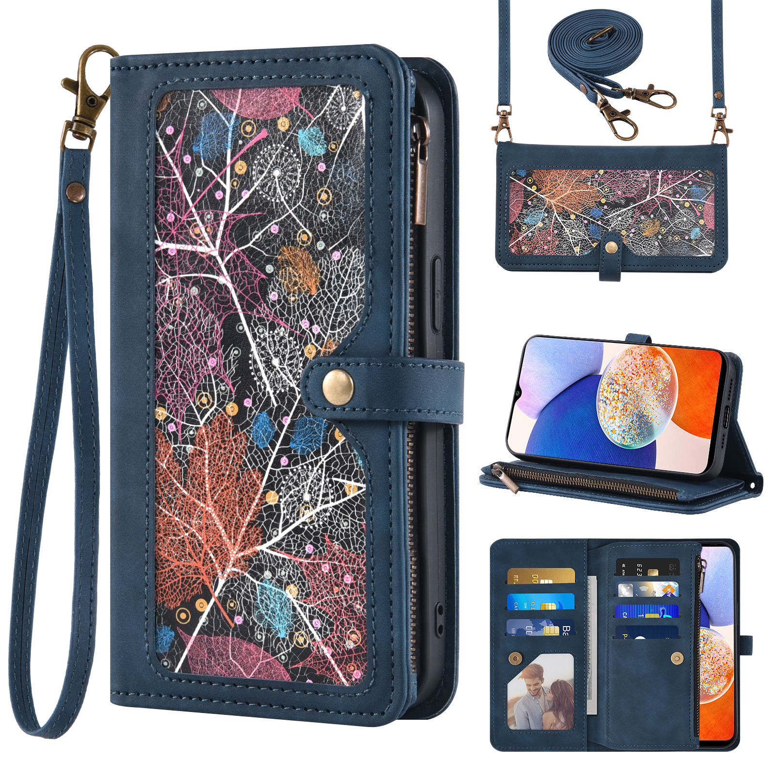 适用华为Mate20X手机壳Mate60/50pro翻盖磁吸支架皮套Huawei P70/P60/P50/P30 lite多卡槽保护壳女新款斜挎包