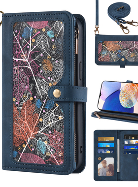 适用华为Mate20X手机壳Mate60/50pro翻盖磁吸支架皮套Huawei P70/P60/P50/P30 lite多卡槽保护壳女新款斜挎包