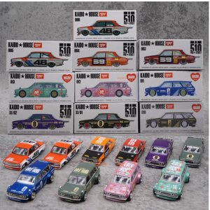 风火轮 MINIGT 1:64 Kaido House 达特桑Datsun 510 绿紫合金车模