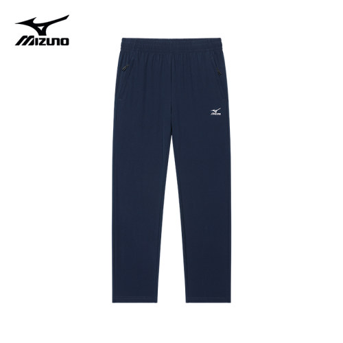Mizuno/美津浓刺绣夏季薄款冰丝速干裤男女士户外登山直筒长裤子