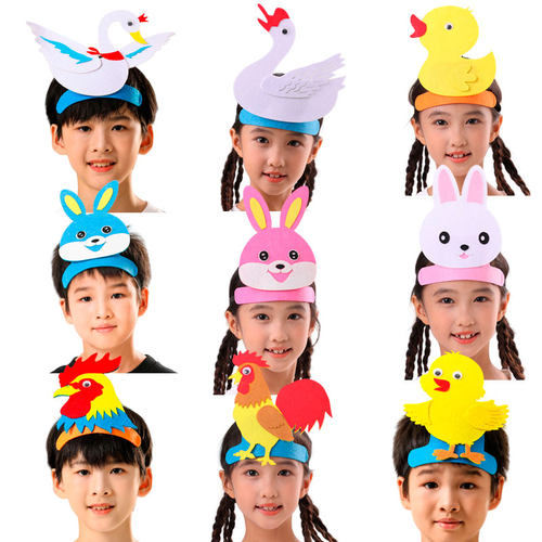 兔子表演道具动物头饰儿童