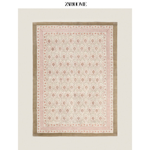 复古色块花纹印花卧室客厅长方形地毯 Zara Home 欧式 42377029500