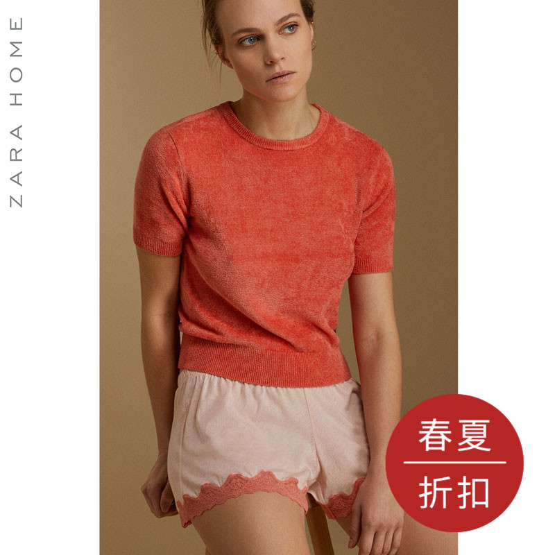 Zara Home 蕾丝花边设计居家短裤 42393123620