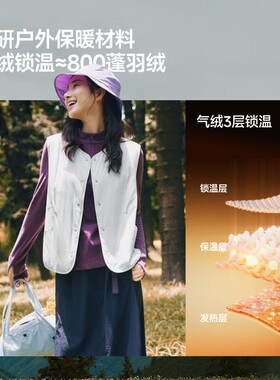 蕉下新款气绒马甲女早秋外穿