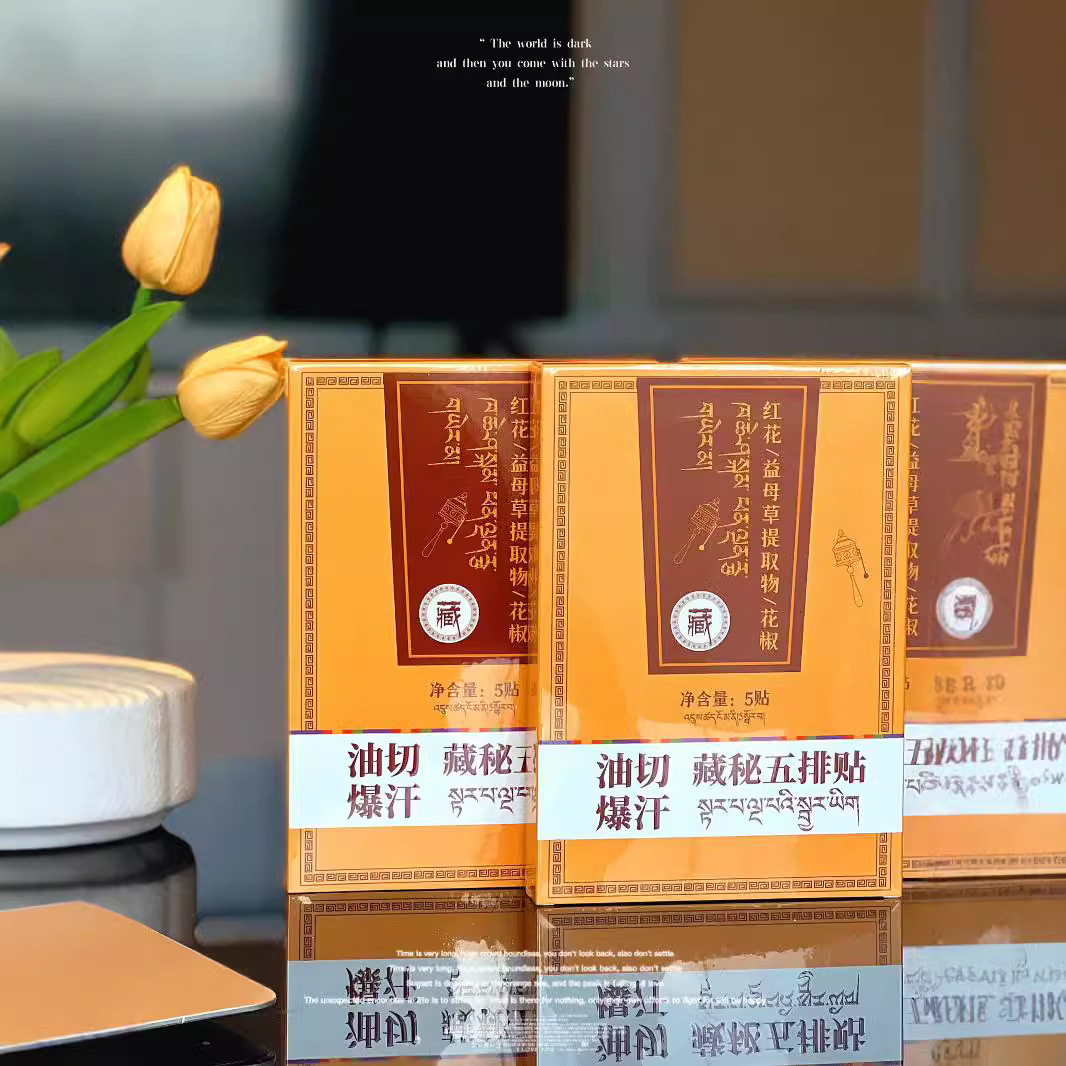 SUSIR藏秘五排贴轻湿贴懒人贴大肚子轻身贴纤姿贴草本植贴5贴/盒