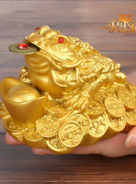 工艺金蟾三足三脚蛤蟆收银台蟾蜍