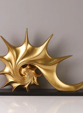 直销现代简约创意海螺书房摆件