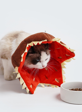 猫咪伊丽莎白圈搞怪食人花造型狗狗舒适软脖圈防舔咬中大型犬头套
