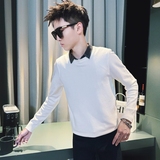 C301B-MY88-P78控108秋冬社会假两件毛衣衬衫领线衣修身男士针织2，男装针织衫/毛衣，电商C301B