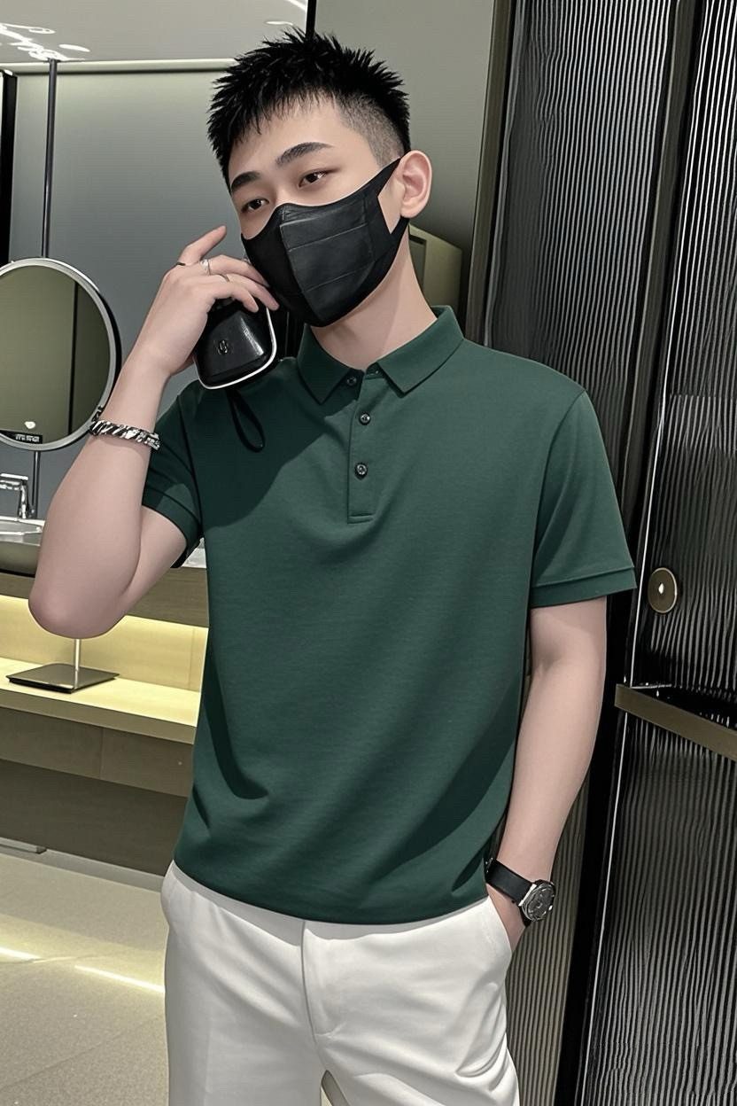 101B-PL001-P28控48夏季休闲纯色polo衫百搭翻领社会小伙小码T恤3,男装T恤,电商C301B