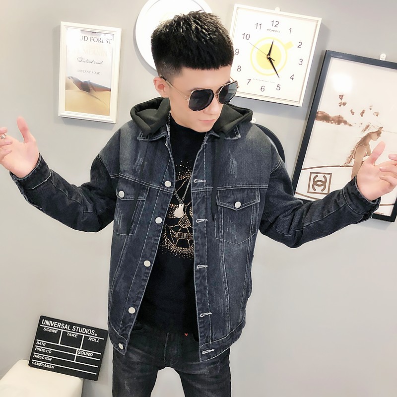 可卸帽子水洗牛仔衣加绒棉服社会小伙男棉衣外套C301B-NZ09-P120,男装棉衣,电商C301B