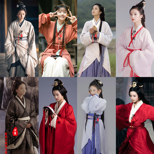 春秋战国秦汉影视古相思同款女士曲裾汉服宫廷公主妃子仙女服古装
